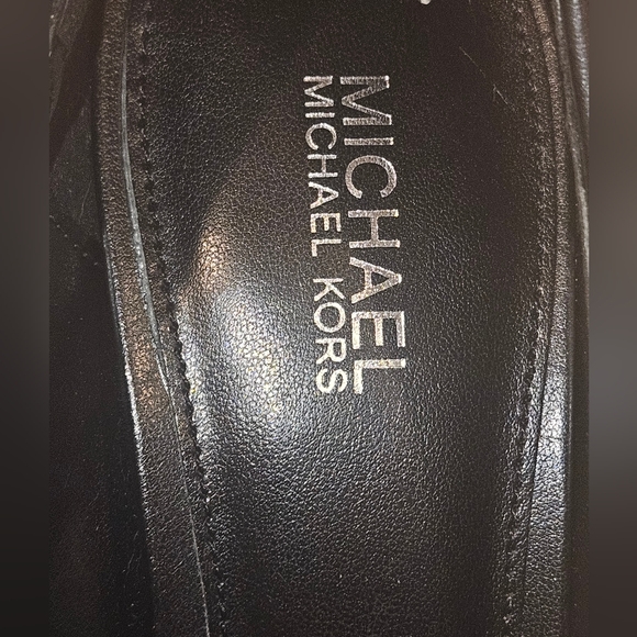 Michael Kors Black and White Animal Print Heels Size 7.5 Exellent Condition - Picture 8 of 11